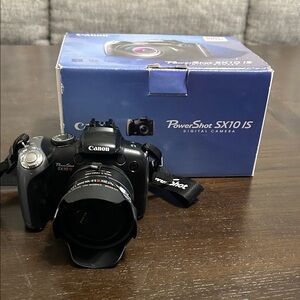 Canon PowerShot SX10 IS Digital Camera - Sleek Black